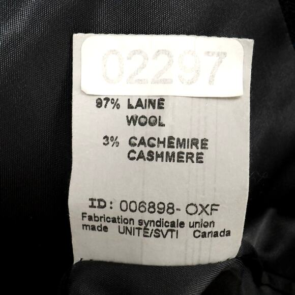 Arnold Brant Sport Coat Mens 43R Wool Cashmere Charcoal Gray Plaid Jacket - Picture 6 of 16